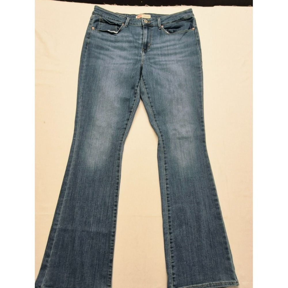 Signature Levi Strauss womens bootcut mid-rise denim blue jeans sz. 16L-W33xL34